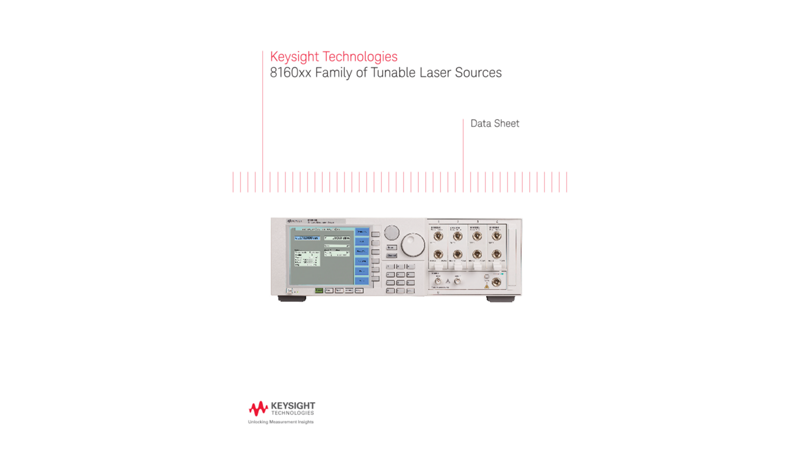 8160xx Family of Tunable Laser Sources